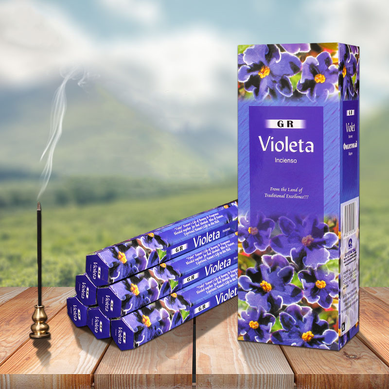 Candle Supplies India - Индийские благовония, аромат Violeta, большая коробка,