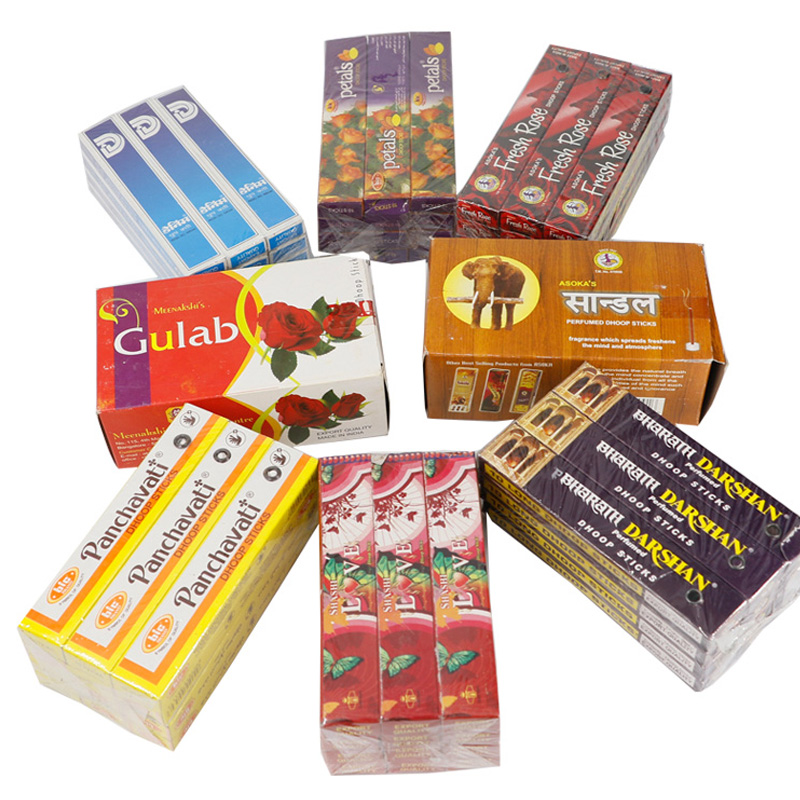 Candle Supplies India - 12 небольших коробок, Индийские благовония, искусственные